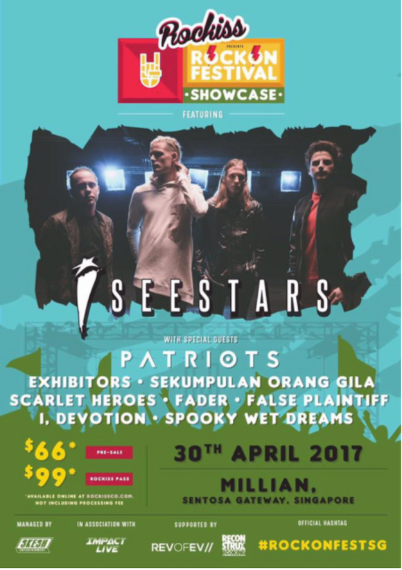 ROCKISS ROCK ON FEST SHOWCASE FEAT. I SEE STARS (LIVE IN SG 2017) POSTER