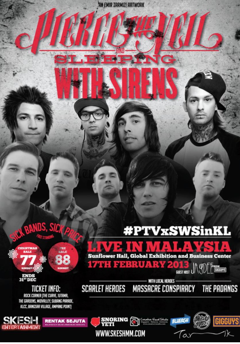 sleeping with sirens band poster