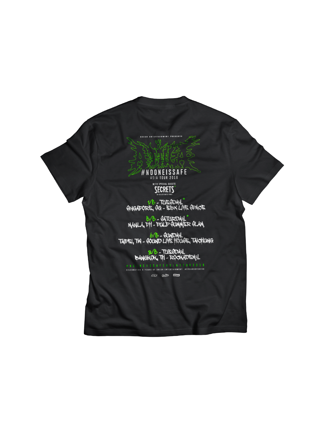 ATTILA: NO ONE IS SAFE (ASIA TOUR 2018) T-SHIRT – Merch Cow