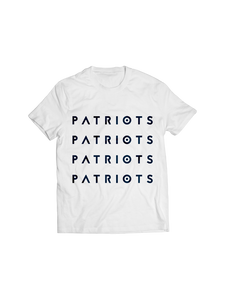 PATRIOTS: PATRIOTS LOGO (WHITE) T-SHIRT